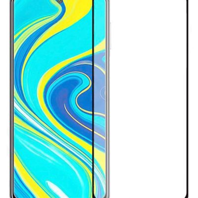 POWERTECH Tempered Glass 5D, full glue, Xiaomi Redmi Note 9 Pro, μαύρο
