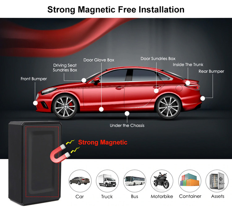 COBAN GPS Tracker Οχημάτων TK108B, GPS & GSM/GPRS, IP67, 10000mAh - Image 3