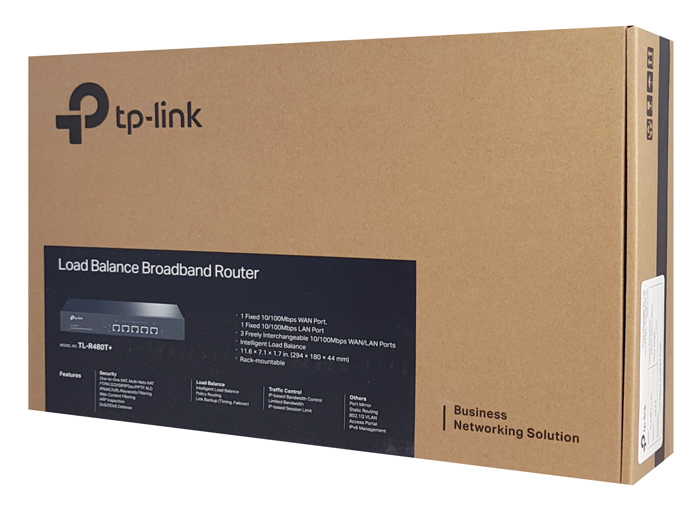 TP-LINK load balance broadband router TL-R480T+, 5x Ethernet port, Ver 9 - Image 2