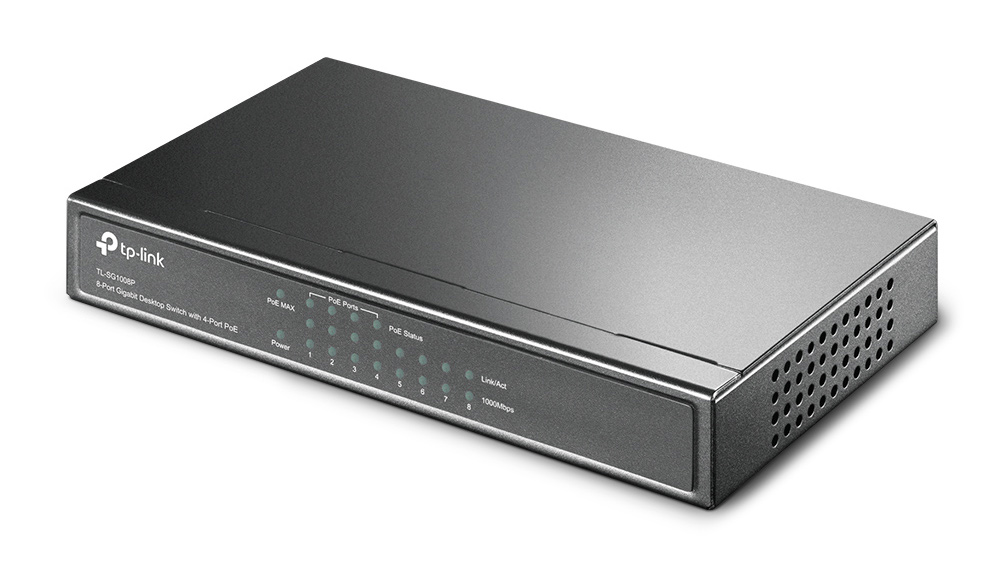 TP-LINK 8-Port Gigabit Desktop Switch TL-SG1008P, 4-Port PoE, Ver. 4.0 - Image 2