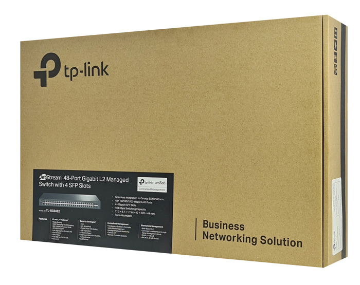TP-LINK JetStream L2 managed switch TL-SG3452, 48-Port, 4x SFP, Ver 1.0 - Image 3