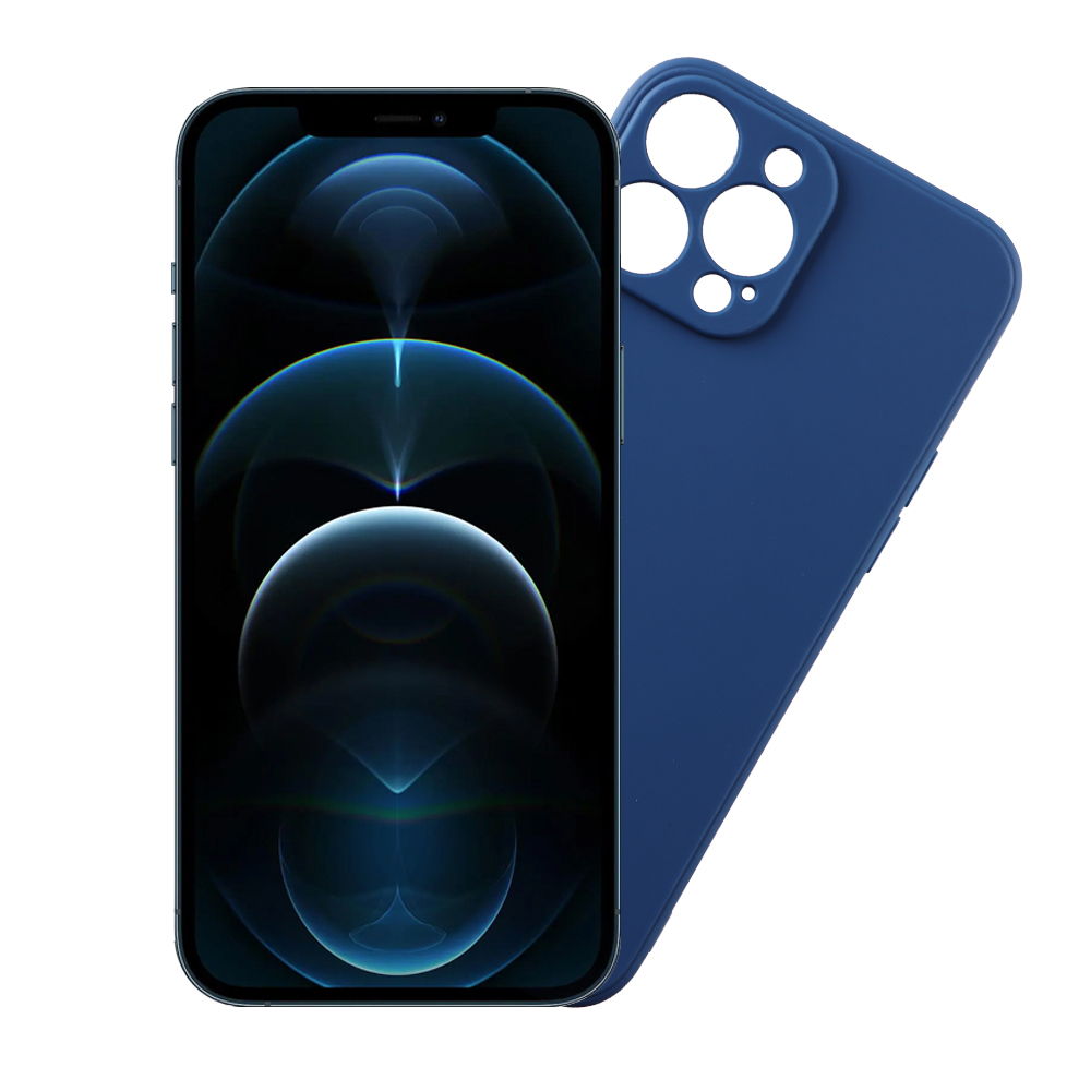 VOLTE-TEL ΘΗΚΗ IPHONE 12 PRO MAX 6.7" SILICON TPU FULL CAMERA PROTECTION BLUE