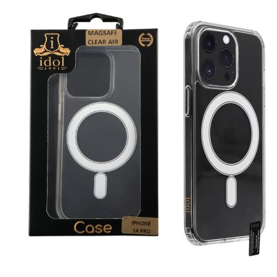 IDOL 1991 ΘΗΚΗ IPHONE 14 PRO 6.1" MAGSAFE ANTISHOCK CLEAR AIR BACK COVER TPU FULL CAMERA PROTECTION ΔΙΑΦΑΝΗ