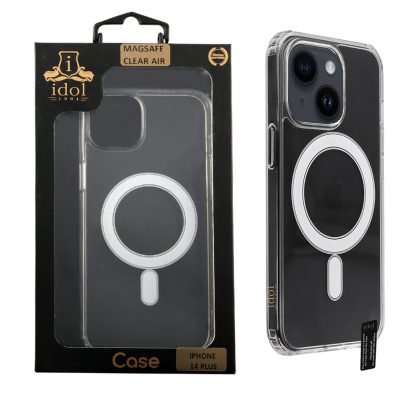 IDOL 1991 ΘΗΚΗ IPHONE 14 PLUS 6.7" MAGSAFE ANTISHOCK CLEAR AIR BACK COVER TPU FULL CAMERA PROTECTION ΔΙΑΦΑΝΗ