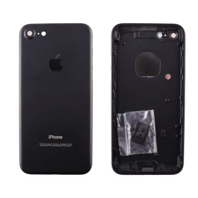IPHONE 7 4.7" BATTERY COVER BLACK +SIDE KEYS+SIM HOLDER