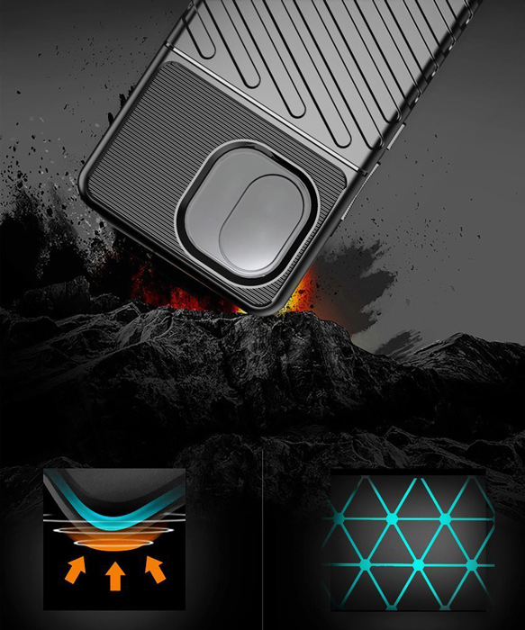 POWERTECH Θήκη Thunder MOB-1831 για iPhone 14, μαύρη - Image 2