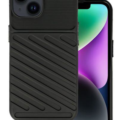 POWERTECH Θήκη Thunder MOB-1832 για iPhone 14 Plus, μαύρη