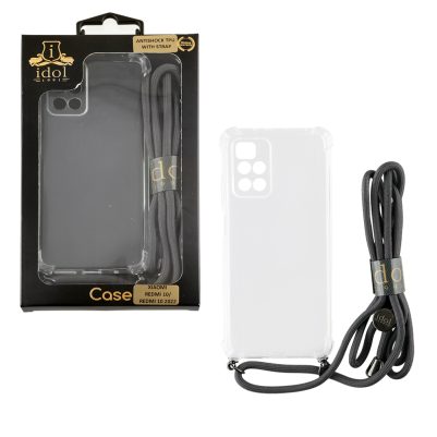 IDOL 1991 ΘΗΚΗ SAMSUNG S22 PLUS 5G S906 6.6" ANTISHOCK AIR TPU WITH STRAP FULL CAMERA PROTECTION ΔΙΑΦΑΝΗ