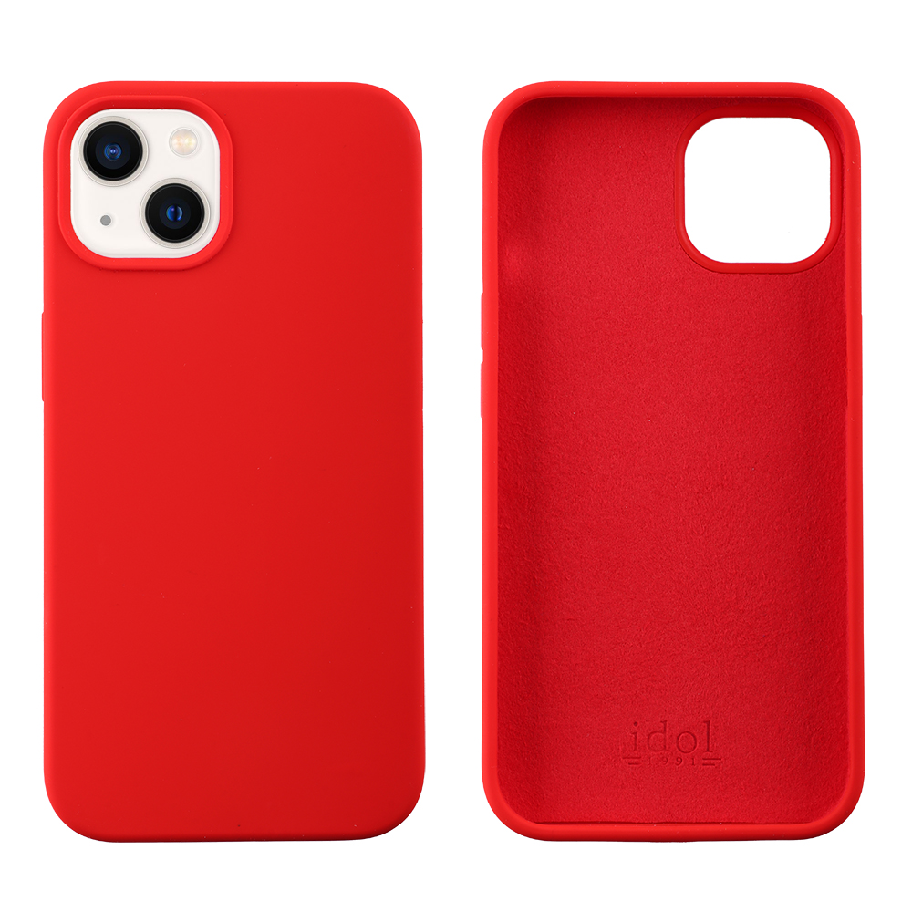 IDOL 1991 ΘΗΚΗ IPHONE 13 6.1" VELVET ELITE TPU 4 SIDE CAMERA GUARD RED