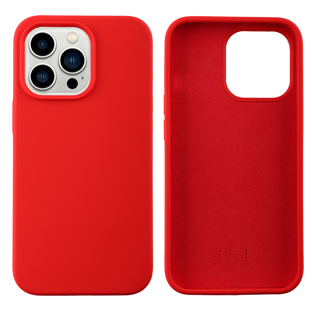 IDOL 1991 ΘΗΚΗ IPHONE 13 PRO 6.1" VELVET ELITE TPU 4 SIDE CAMERA GUARD RED