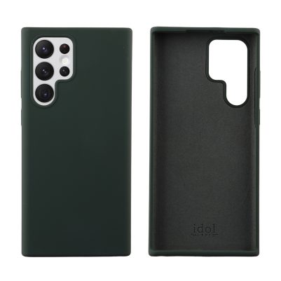 IDOL 1991 ΘΗΚΗ SAMSUNG S22 ULTRA 5G S908 6.8" VELVET ELITE TPU 4 SIDE CAMERA GUARD DARK GREEN