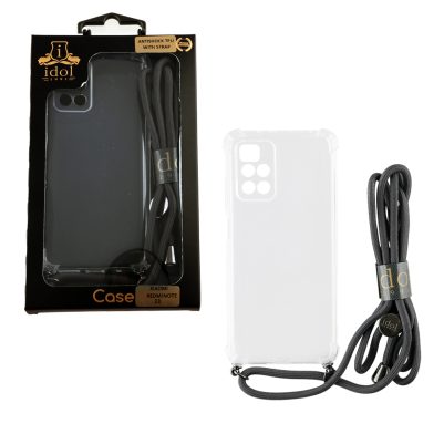 IDOL 1991 ΘΗΚΗ XIAOMI REDMI NOTE 11/REDMI NOTE 11S 6.43" ANTISHOCK AIR TPU WITH STRAP FULL CAMERA PROTECTION ΔΙΑΦΑΝΗ