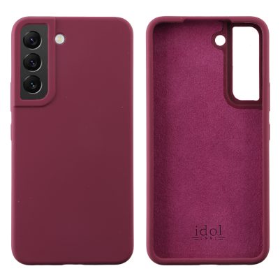 IDOL 1991 ΘΗΚΗ SAMSUNG S22 PLUS 5G S906 6.6" VELVET ELITE TPU 4 SIDE CAMERA GUARD BURGUNDY