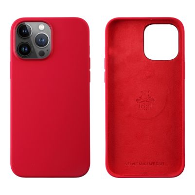 IDOL 1991 ΘΗΚΗ IPHONE 13 PRO MAX 6.7" VELVET MAGSAFE TPU CAMERA GUARD RED