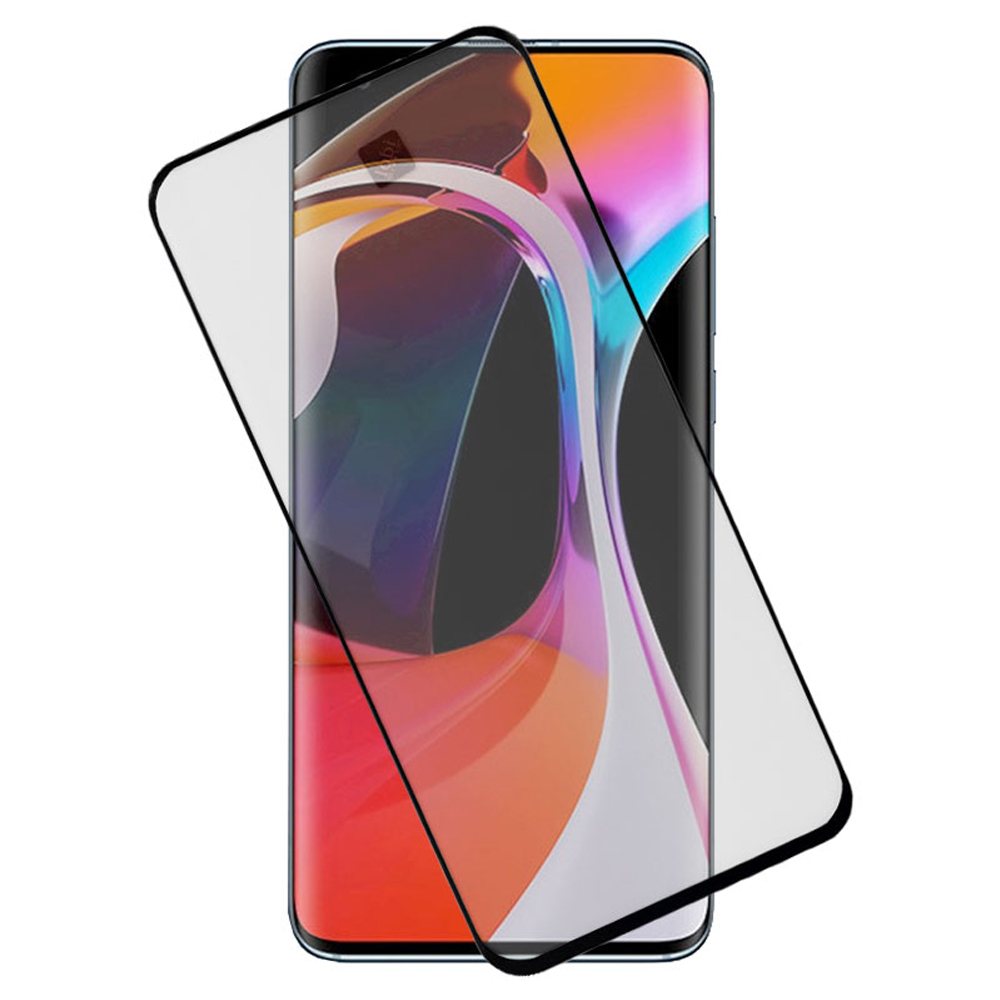 IDOL 1991 TEMPERED GLASS XIAOMI MI 10 5G 6.67" 9H 0.30mm 3D SEMI CURVED FINGER UNLOCK BLACK FULL COVER