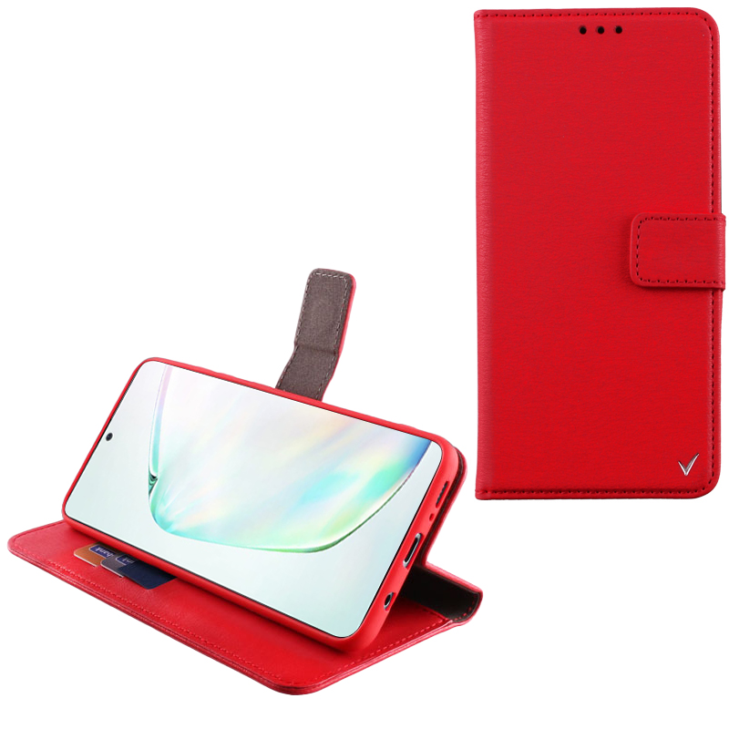 VOLTE-TEL ΘΗΚΗ SAMSUNG NOTE 10 LITE N770 6.7" ALLURE MAGNET BOOK STAND CLIP RED