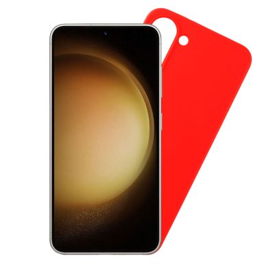 VOLTE-TEL ΘΗΚΗ SAMSUNG S23 5G S911 6.1" SILICON TPU CAMERA GUARD RED