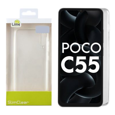 LIME ΘΗΚΗ XIAOMI POCO C55 6.71" SLIMCLEAR TPU CAMERA GUARD ΔΙΑΦΑΝΗ