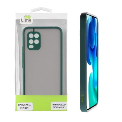 LIME ΘΗΚΗ XIAOMI MI 10 LITE 5G/ MI 10 LITE YOUTH/ MI 10 LITE ZOOM 6.57" HARDSHELL FUSION FULL CAMERA PROTECTION GREEN WITH YELLO