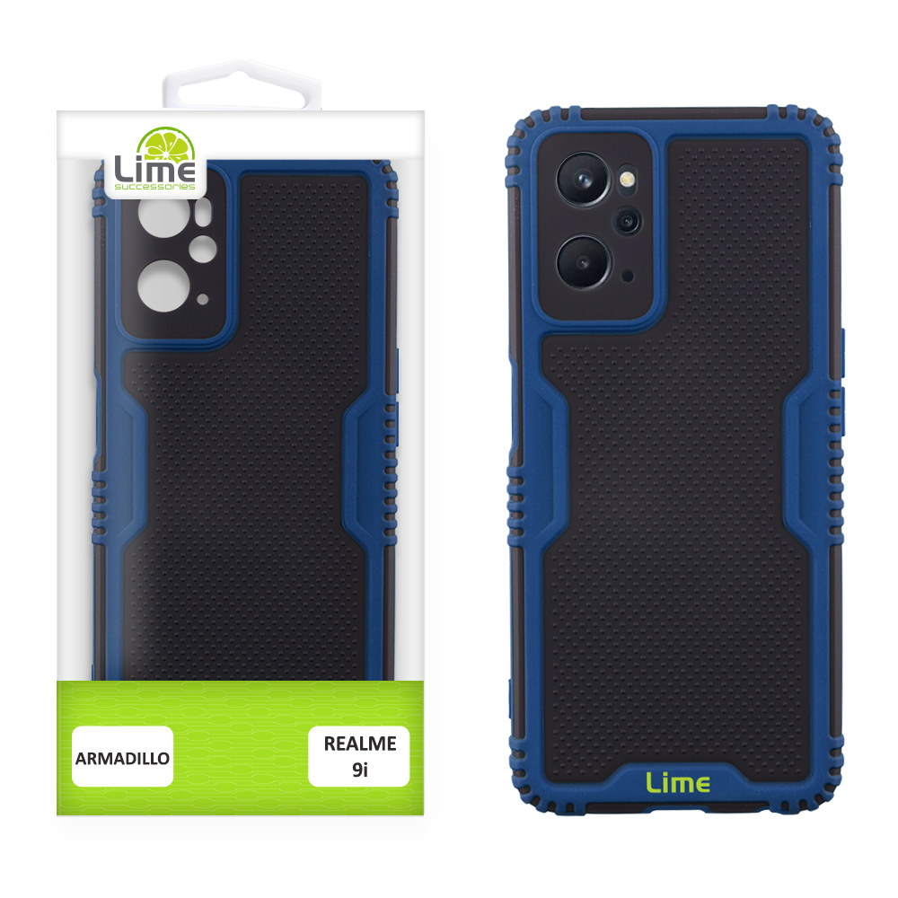 LIME ΘΗΚΗ REALME 9i 6.6" ARMADILLO FULL CAMERA PROTECTION BLUE