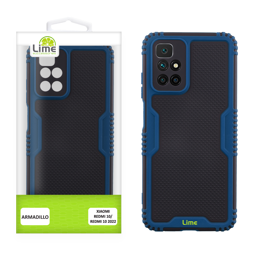 LIME ΘΗΚΗ XIAOMI REDMI 10/REDMI 10 2022 6.5" ARMADILLO FULL CAMERA PROTECTION BLUE