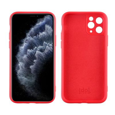 IDOL 1991 ΘΗΚΗ IPHONE 11 PRO 5.8" VELVET TPU 4 SIDE FULL CAMERA PROTECTION RED