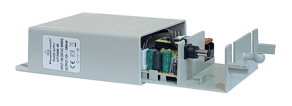 POWERTECH τροφοδοτικό HT2000-W, 12V 2A, αδιάβροχο - Image 2