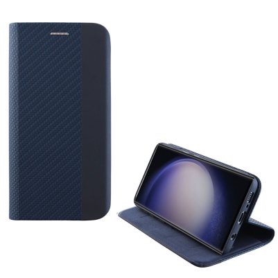 IDOL 1991 ΘΗΚΗ SAMSUNG S23 ULTRA 5G S918 6.8" ELITE ANTI-RFID BOOK STAND BLUE