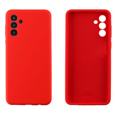 IDOL 1991 ΘΗΚΗ SAMSUNG A34 5G A346 6.6" VELVET ELITE TPU 4 SIDE FULL CAMERA PROTECTION RED