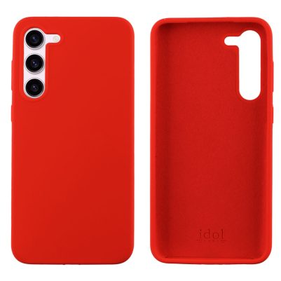 IDOL 1991 ΘΗΚΗ SAMSUNG S23 5G S911 6.1" VELVET ELITE TPU 4 SIDE CAMERA GUARD RED
