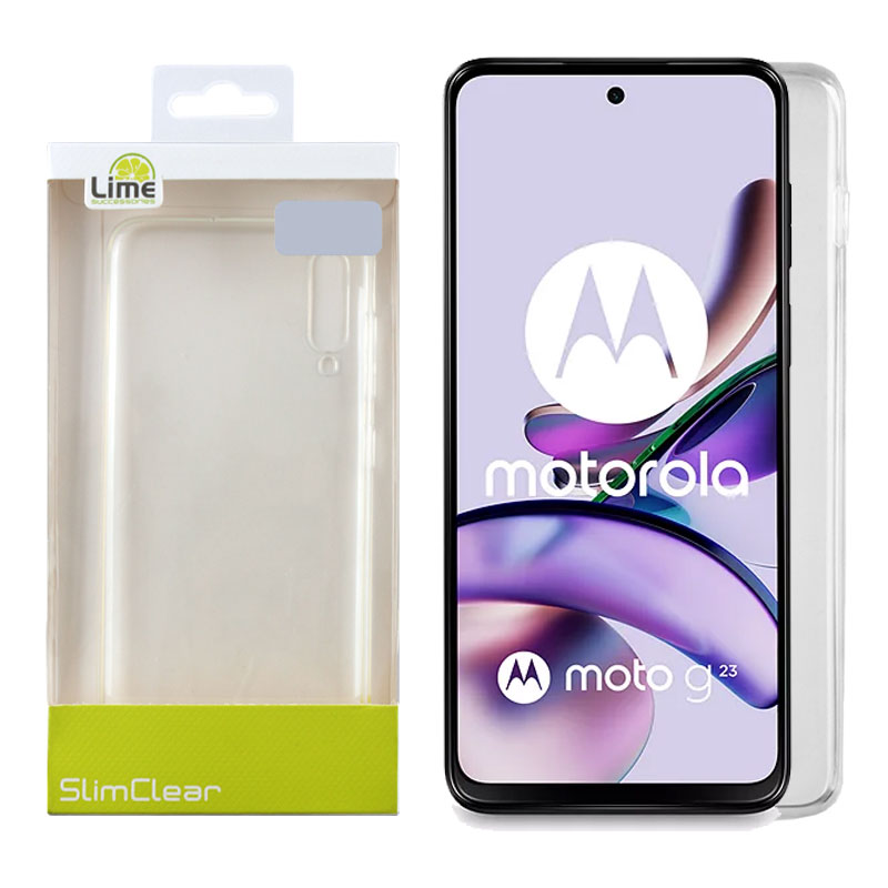 LIME ΘΗΚΗ MOTOROLA G23 6.5" SLIMCLEAR TPU CAMERA GUARD ΔΙΑΦΑΝΗ
