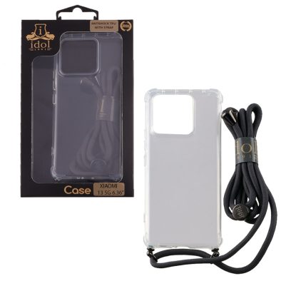 IDOL 1991 ΘΗΚΗ XIAOMI 13 5G 6.36" ANTISHOCK AIR TPU WITH STRAP FULL CAMERA PROTECTION ΔΙΑΦΑΝΗ