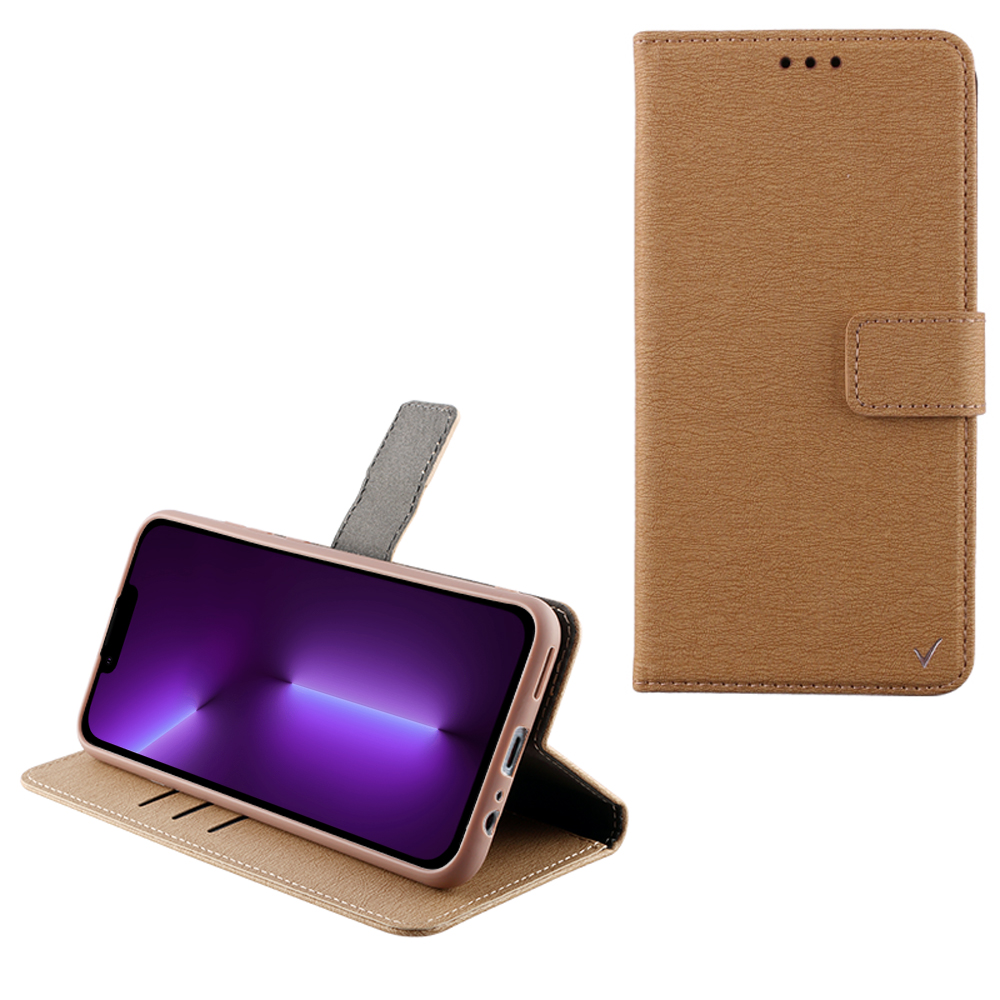 VOLTE-TEL ΘΗΚΗ IPHONE 13 PRO MAX 6.7" ALLURE MAGNET BOOK STAND CLIP GOLD