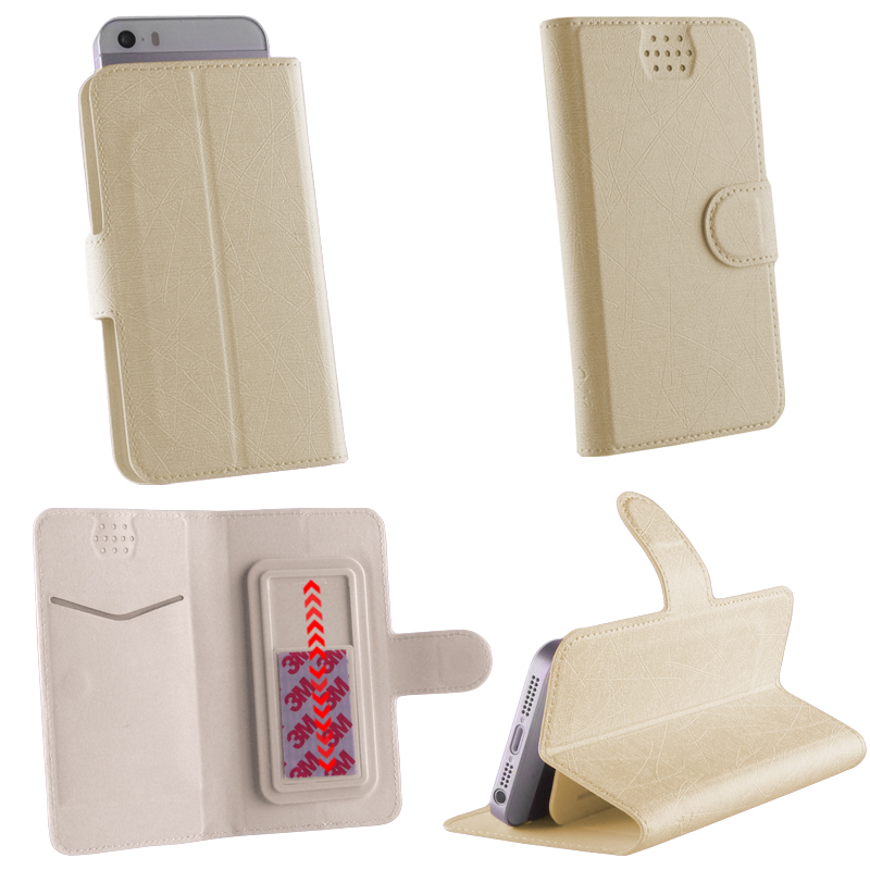 VOLTE-TEL ΘΗΚΗ UNIVERSAL 4.0"-4.6" LEATHER LINE BOOK STAND 3M SLIDE WHITE