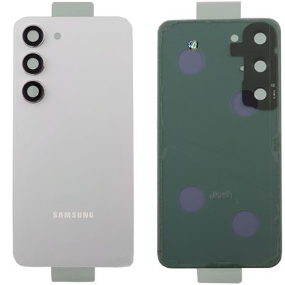 SAMSUNG S23 5G S911 BATTERY COVER + LENS CREAM 3P OR