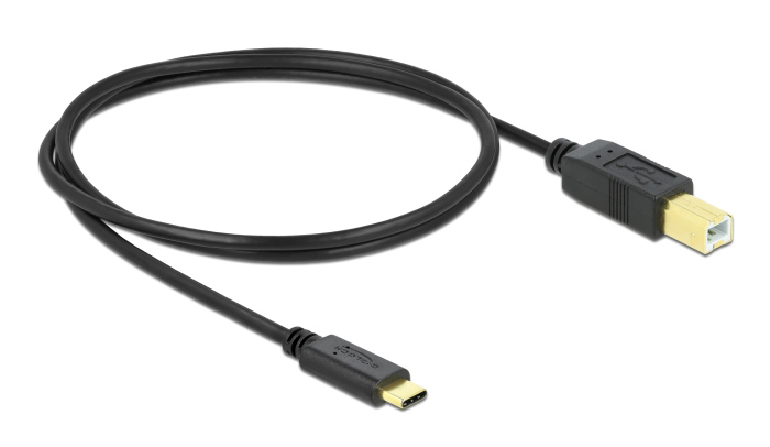 DELOCK καλώδιο USB-C σε USB Type B 83601, 1m, μαύρο - Image 2