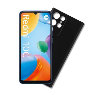 VOLTE-TEL ΘΗΚΗ XIAOMI REDMI 10C/REDMI 10 POWER 6.71" SILICON CAMERA GUARD BLACK