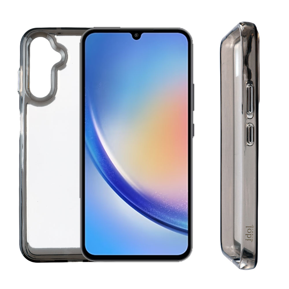 IDOL 1991 ΘΗΚΗ SAMSUNG A34 5G A34 6.6" CRISTALYTE TPU CAMERA GUARD ΔΙΑΦΑΝΗ ΓΚΡΙ