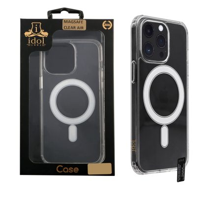 IDOL 1991 ΘΗΚΗ IPHONE 15 PRO 6.1" MAGSAFE ANTISHOCK CLEAR AIR BACK COVER TPU CAMERA GUARD ΔΙΑΦΑΝΗ