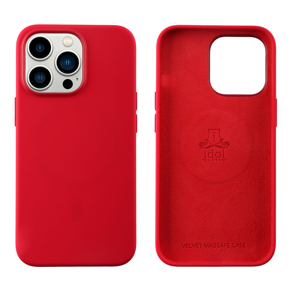 IDOL 1991 ΘΗΚΗ IPHONE 15 PRO MAX 6.7" VELVET MAGSAFE TPU CAMERA GUARD RED