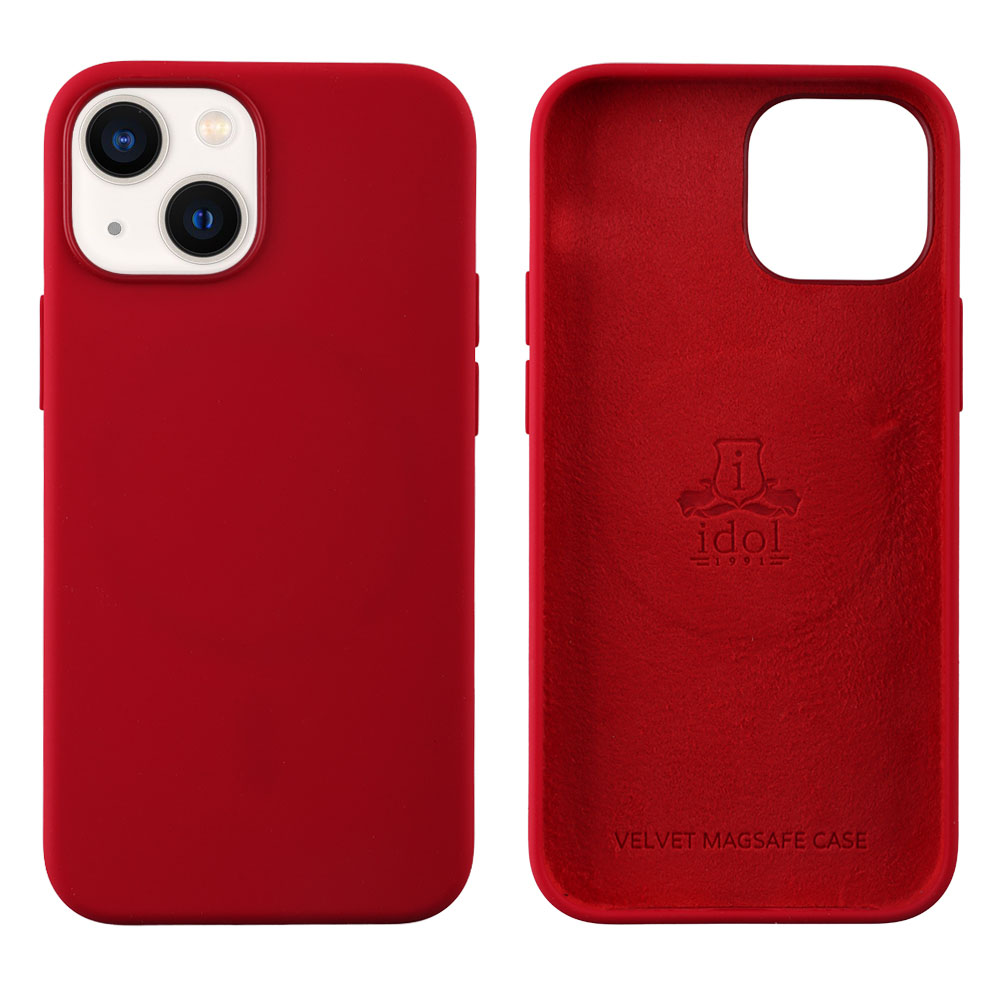 IDOL 1991 ΘΗΚΗ IPHONE 15 PLUS 6.7" VELVET MAGSAFE TPU CAMERA GUARD RED