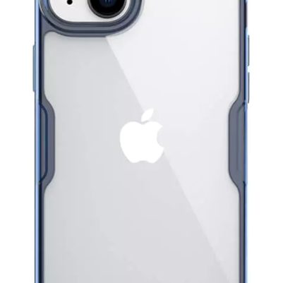 NILLKIN θήκη Nature Pro για iPhone 15 Plus, διάφανη-μπλε