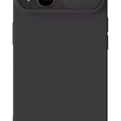 NILLKIN θήκη CamShield Silky Silicone για iPhone 15 Plus, μαύρη