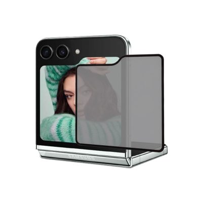 IDOL 1991 TEMPERED GLASS SAMSUNG Z FLIP 5 F731 6.7" 9H 0.30mm PRIVACY ANTISPY SEMI CURVED FULL GLUE BLACK