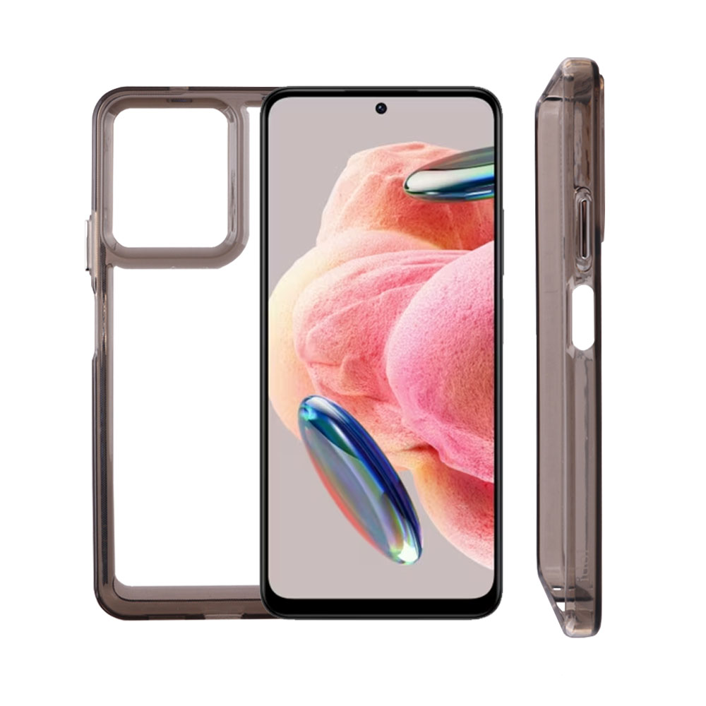 IDOL 1991 ΘΗΚΗ XIAOMI REDMI NOTE 12 4G 6.67" CRISTALYTE TPU CAMERA GUARD ΔΙΑΦΑΝΗ ΓΚΡΙ
