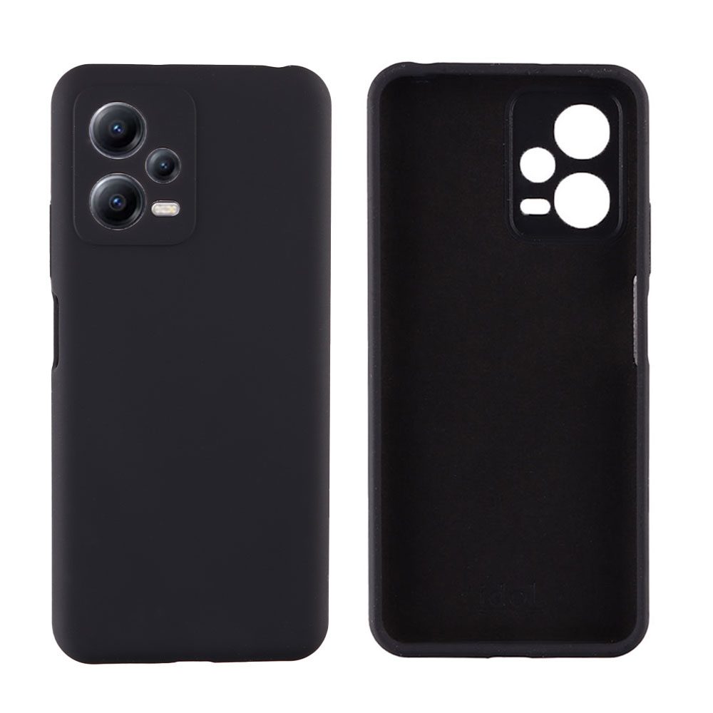 IDOL 1991 ΘΗΚΗ XIAOMI REDMI NOTE 12 5G 6.67" VELVET ELITE TPU 4 SIDE FULL CAMERA PROTECTION BLACK