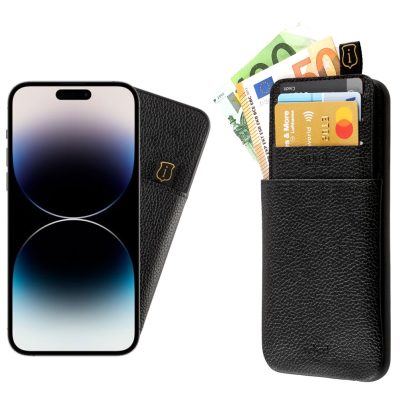 IDOL 1991 ΘΗΚΗ IPHONE 14 PRO MAX 6.7" ANTI-RFID LEATHER SMART WALLET CAMERA GUARD BLACK1
