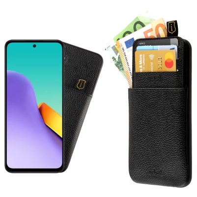 IDOL 1991 ΘΗΚΗ XIAOMI REDMI 12 4G/5G 6.79" ANTI-RFID LEATHER SMART WALLET CAMERA GUARD BLACK