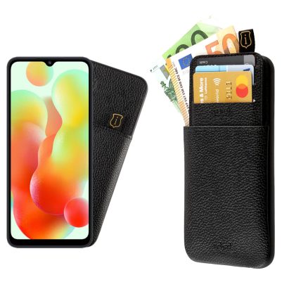 IDOL 1991 ΘΗΚΗ XIAOMI REDMI 12C 6.71" ANTI-RFID LEATHER SMART WALLET CAMERA GUARD BLACK