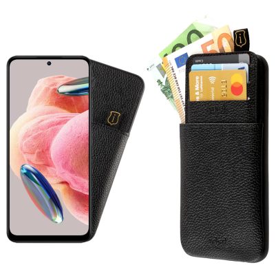 IDOL 1991 ΘΗΚΗ XIAOMI REDMI NOTE 12 4G 6.67" ANTI-RFID LEATHER SMART WALLET CAMERA GUARD BLACK